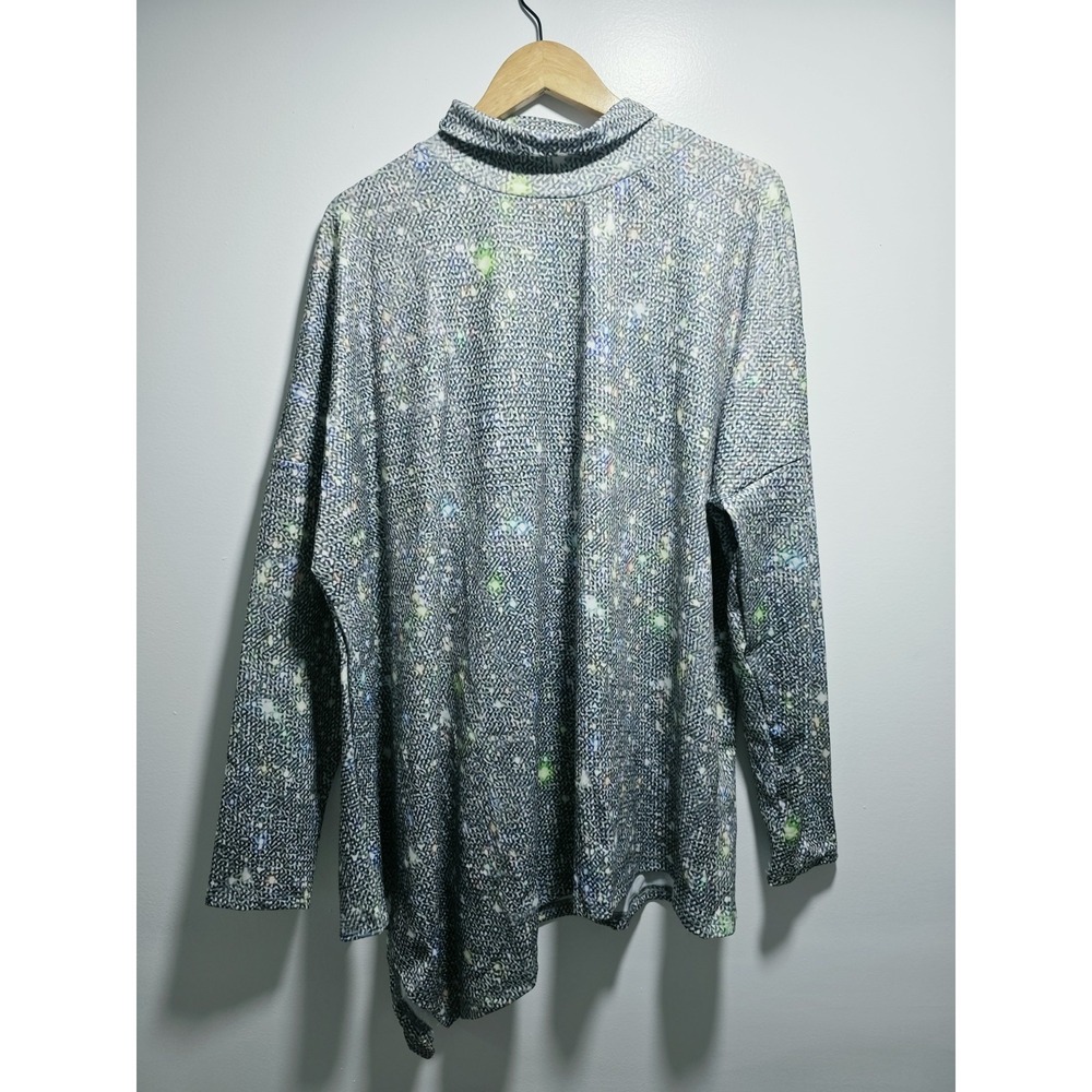 Made With Love Womens Blouse Top Turtle Neck Long Sleeve Size XXL